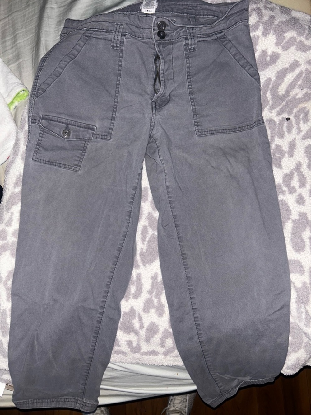 Casual Gray Utility Pants